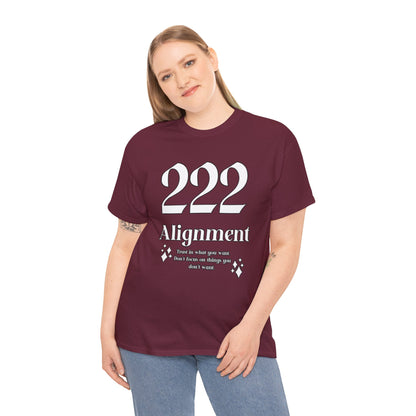 222 Alignment T-Shirt Angel Numbers x WHT