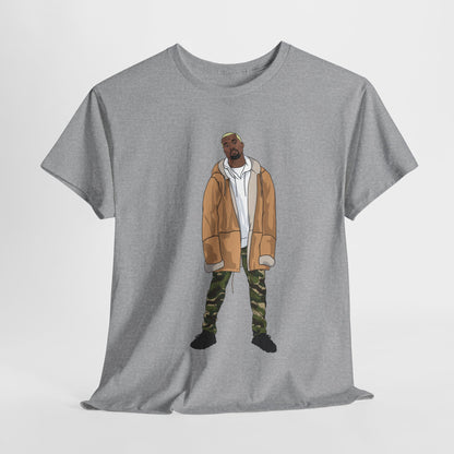 Blonde Ye 450 Cloud Black Tee Heavy Cotton