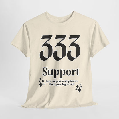 333 Support T-Shirt Angel Numbers x BLK