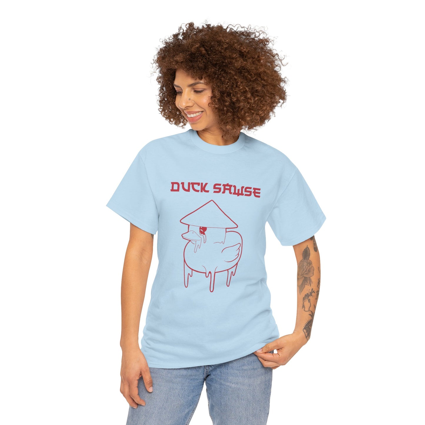 Duck Sawse Chinese Take-Out Logo 100% Cotton Tee