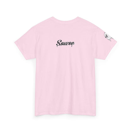 Human Being Shipping Label 100% Cotton Tee x BLK