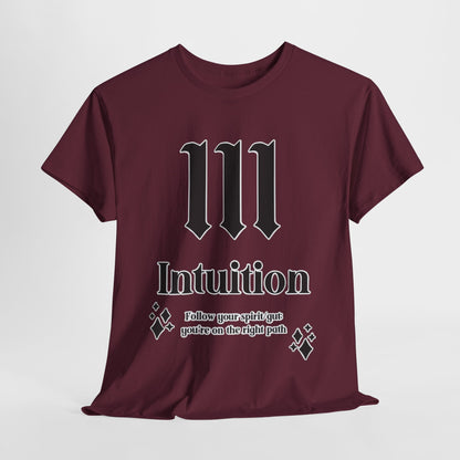 111 Intuition T-Shirt Angel Numbers x BLK