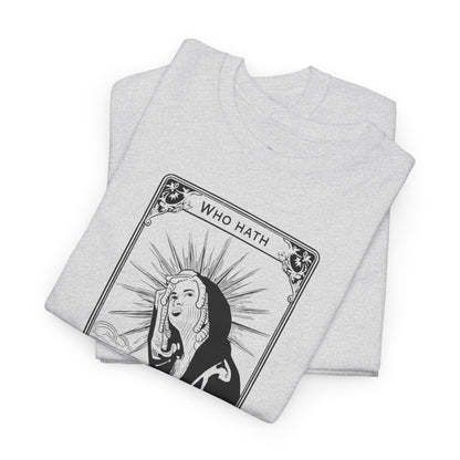 The Audacity Tarot Card 100% Cotton Tee x BLK
