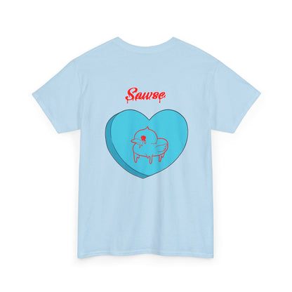 Conversation Heart Duck Sawse Logo Tee Heavy Cotton 06