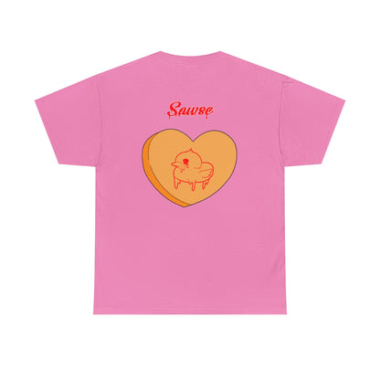Conversation Heart Duck Sawse Logo Tee Heavy Cotton 01