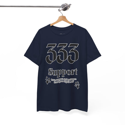 333 Support T-Shirt Angel Numbers x BLK