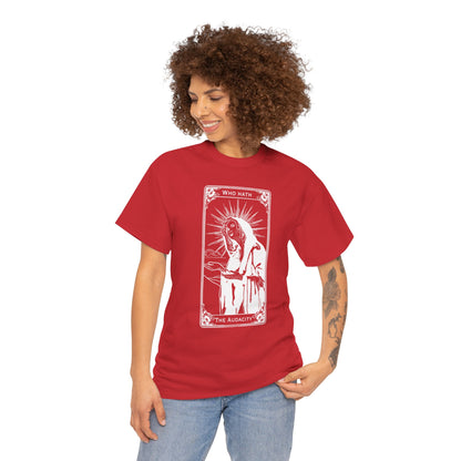 The Audacity Tarot Card 100% Cotton Tee x WHT