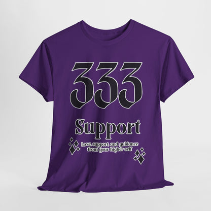 333 Support T-Shirt Angel Numbers x BLK