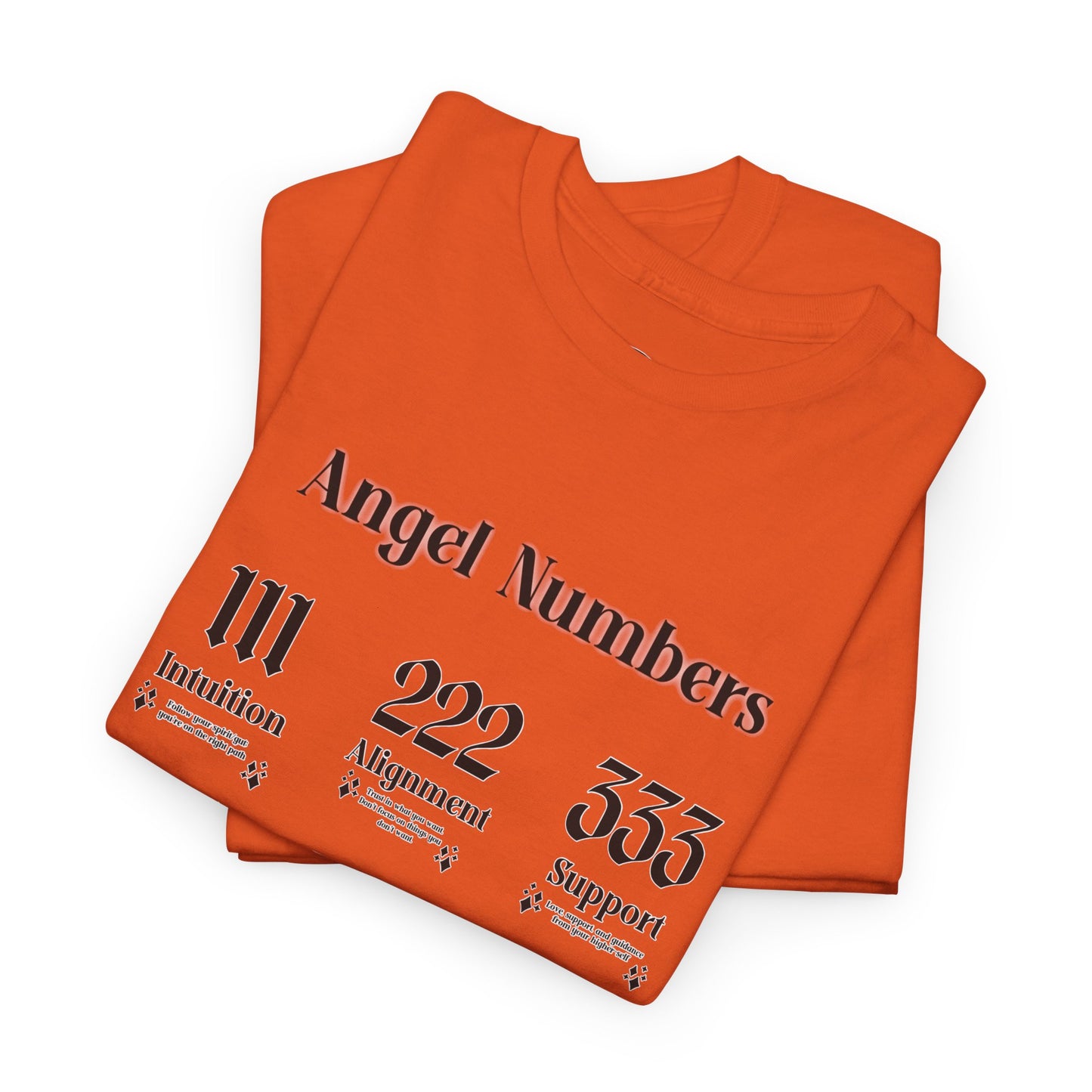 Angel Numbers - ALL BLK Heavy Cotton T-Shirt