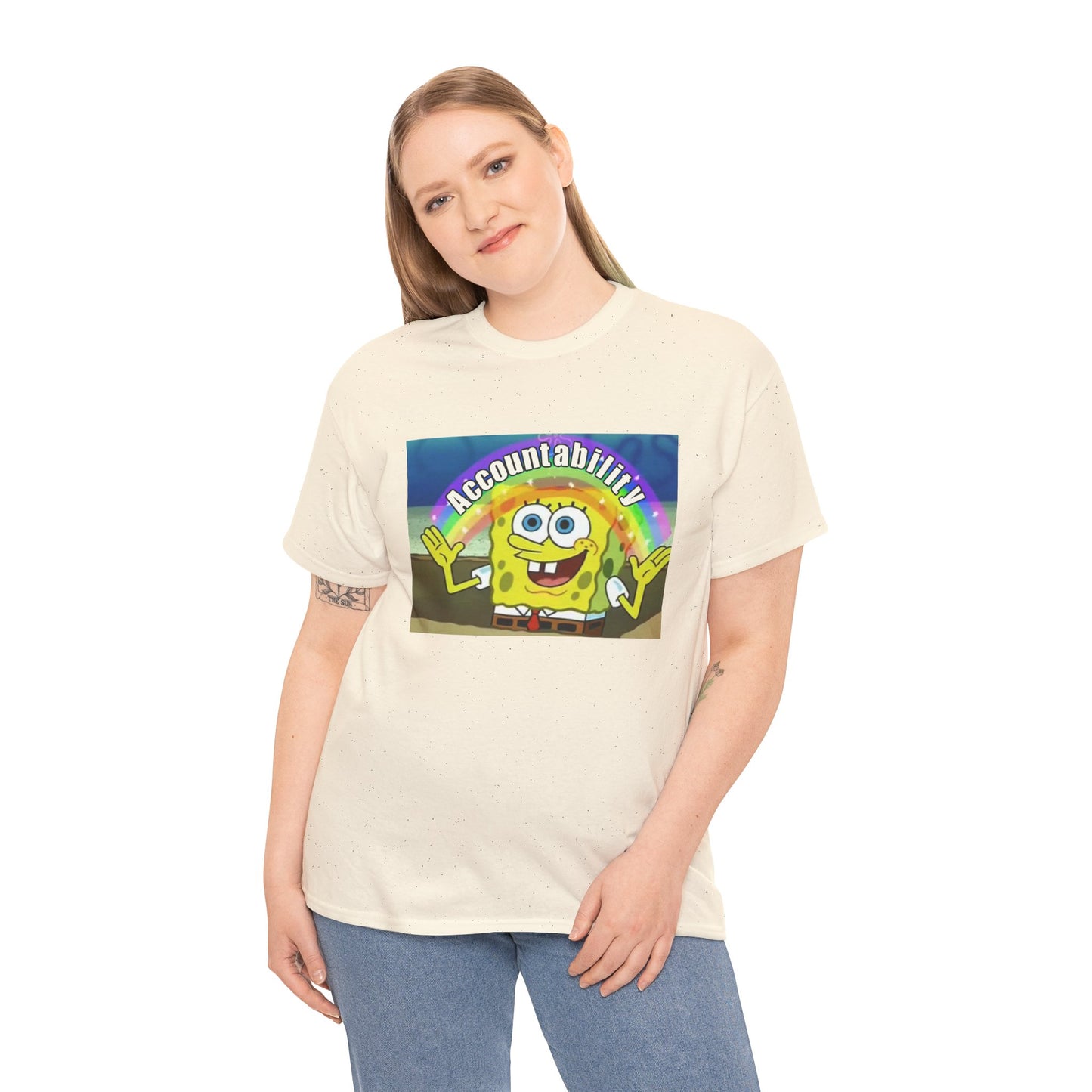 Sponge Bob Accountability Tee Heavy Cotton