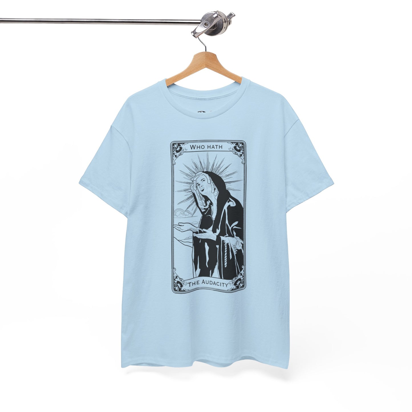 The Audacity Tarot Card 100% Cotton Tee x BLK