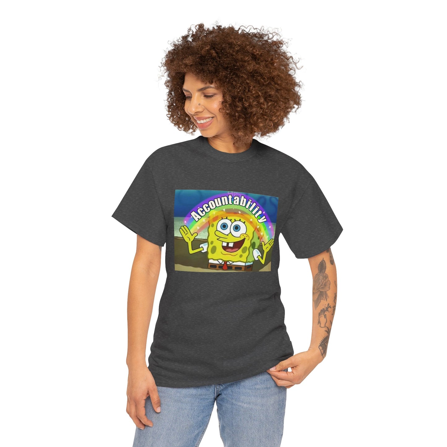 Sponge Bob Accountability Tee Heavy Cotton