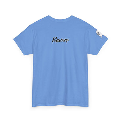 Human Being Shipping Label 100% Cotton Tee x BLK