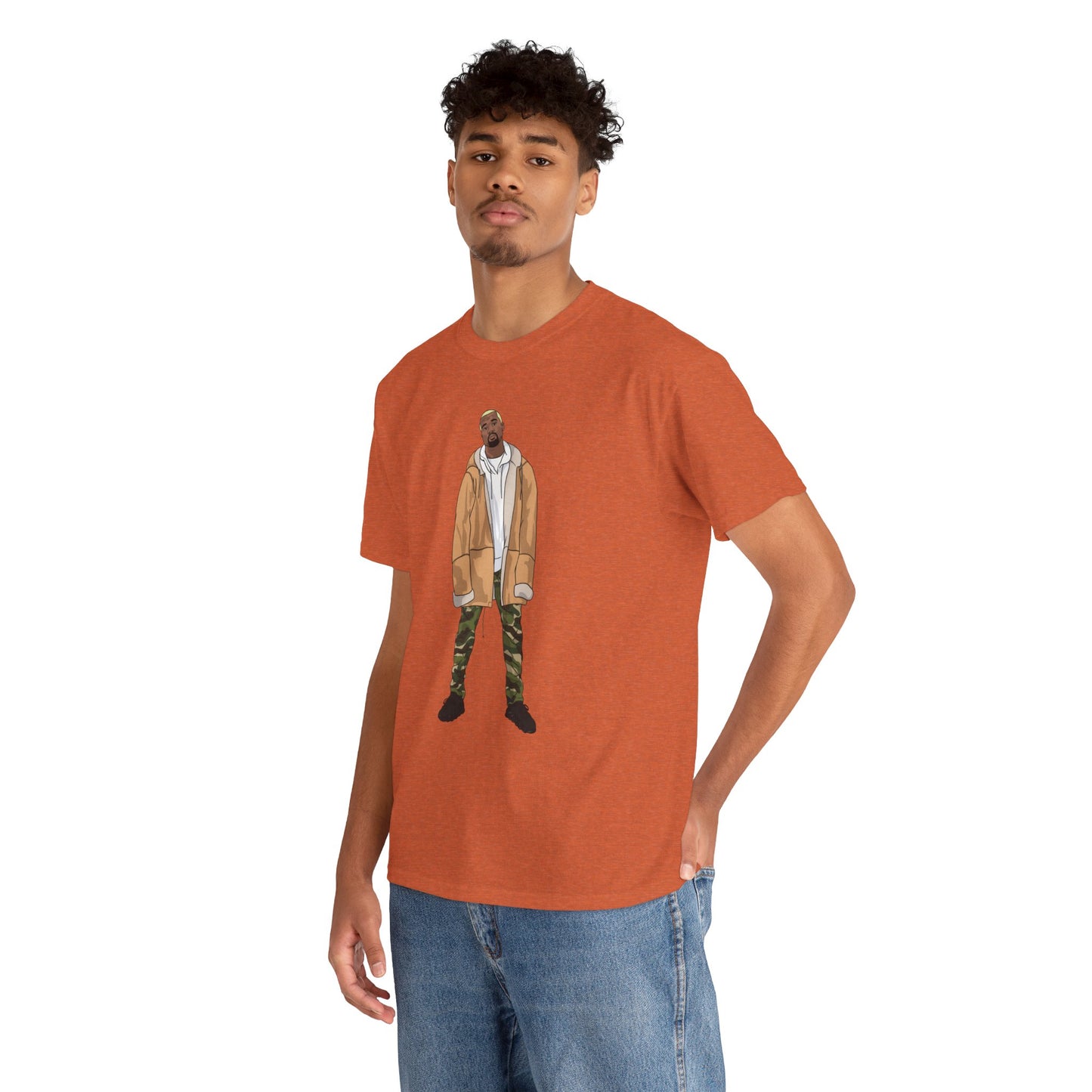 Blonde Ye 450 Cloud Black Tee Heavy Cotton