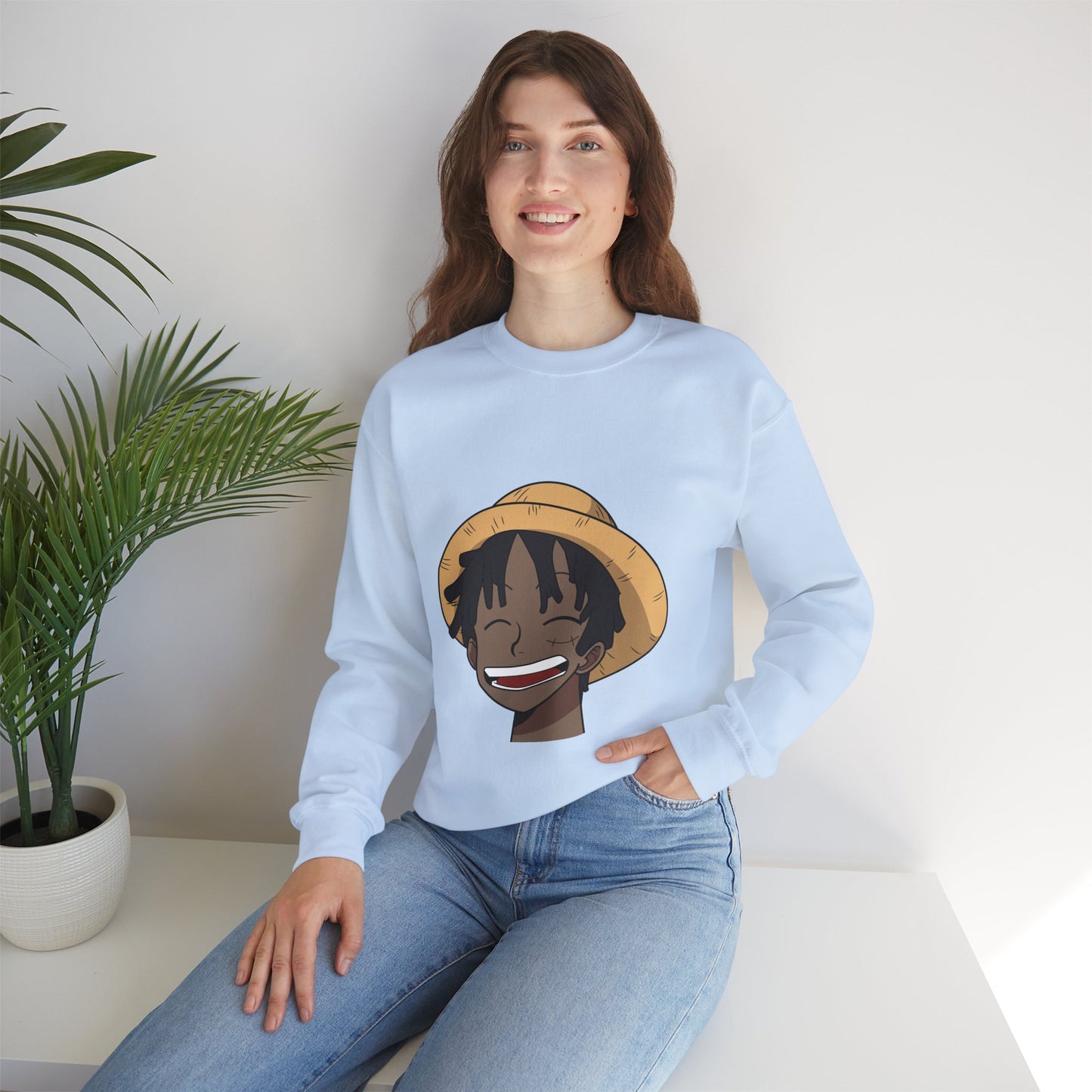 Black Luffy Crewneck Sweatshirt Heavy Blend™
