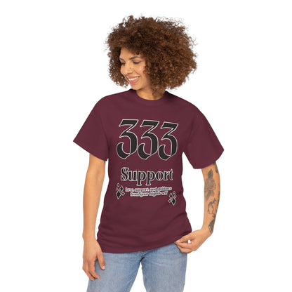 333 Support T-Shirt Angel Numbers x BLK