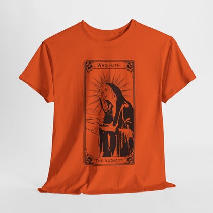 The Audacity Tarot Card 100% Cotton Tee x BLK