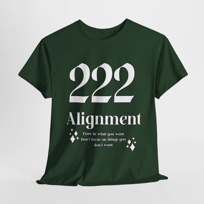 222 Alignment T-Shirt Angel Numbers x WHT
