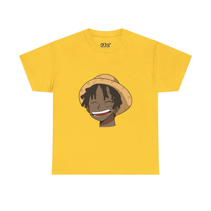 Black Luffy Card 100% Cotton Tee