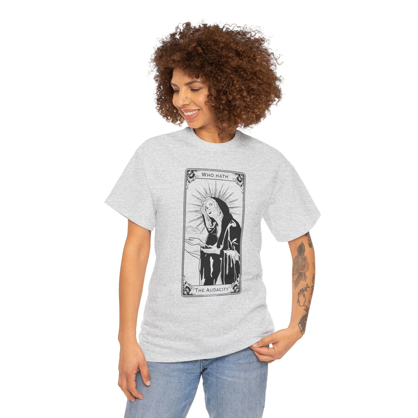 The Audacity Tarot Card 100% Cotton Tee x BLK