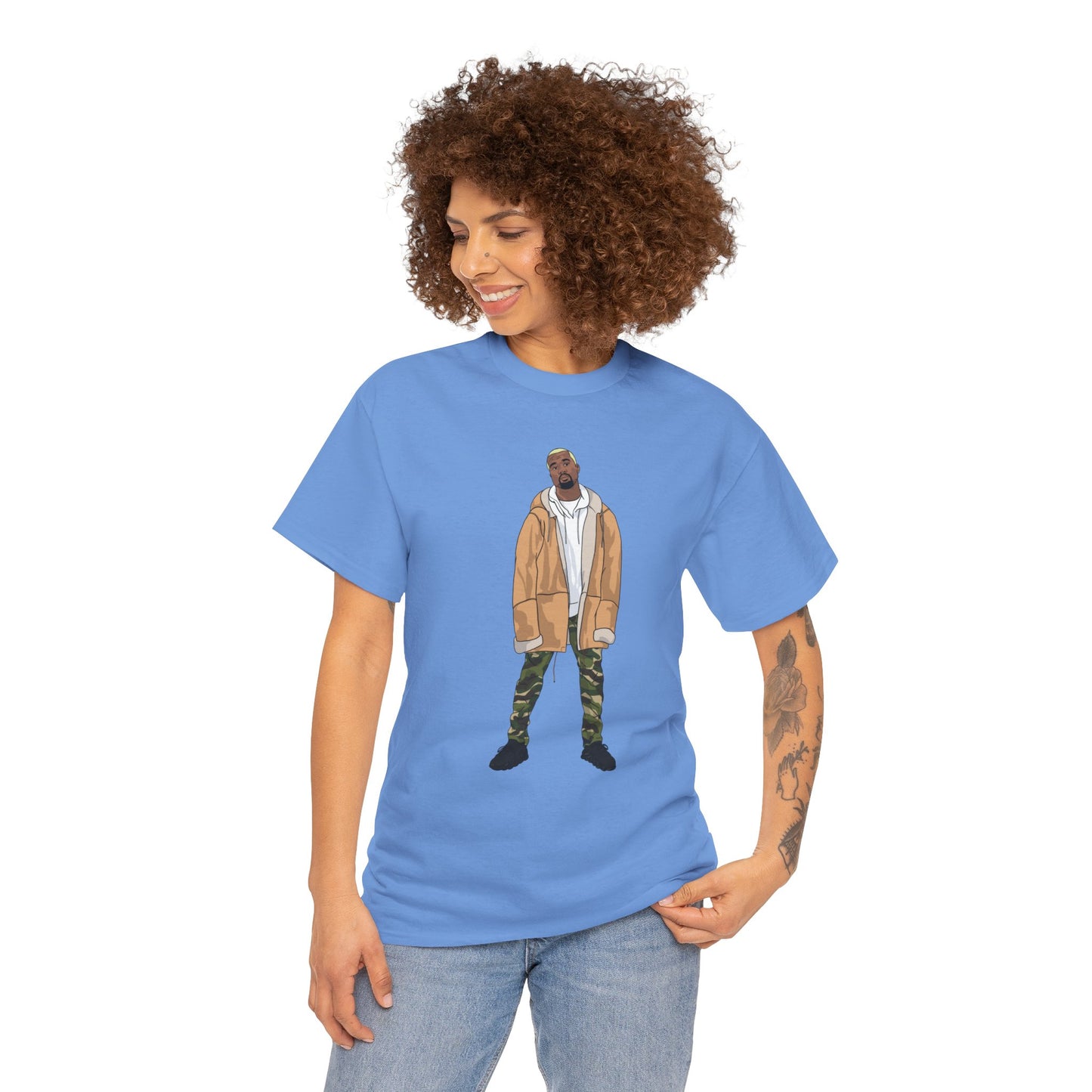 Blonde Ye 450 Cloud Black Tee Heavy Cotton
