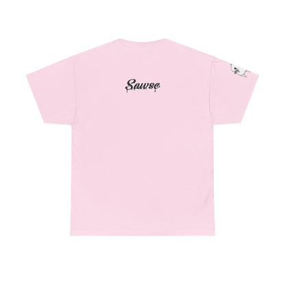 Human Being Shipping Label 100% Cotton Tee x BLK