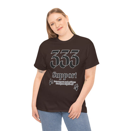 333 Support T-Shirt Angel Numbers x BLK