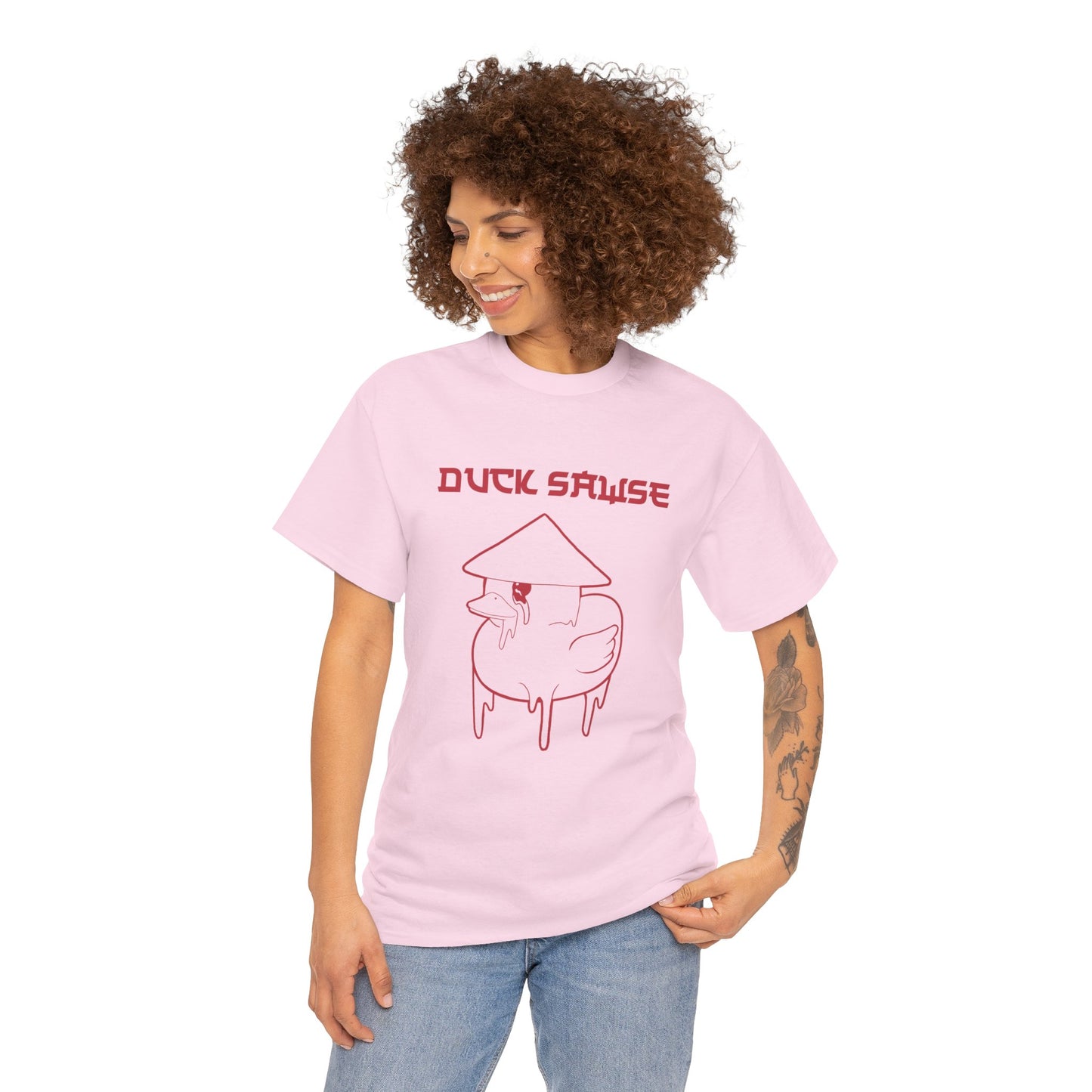 Duck Sawse Chinese Take-Out Logo 100% Cotton Tee