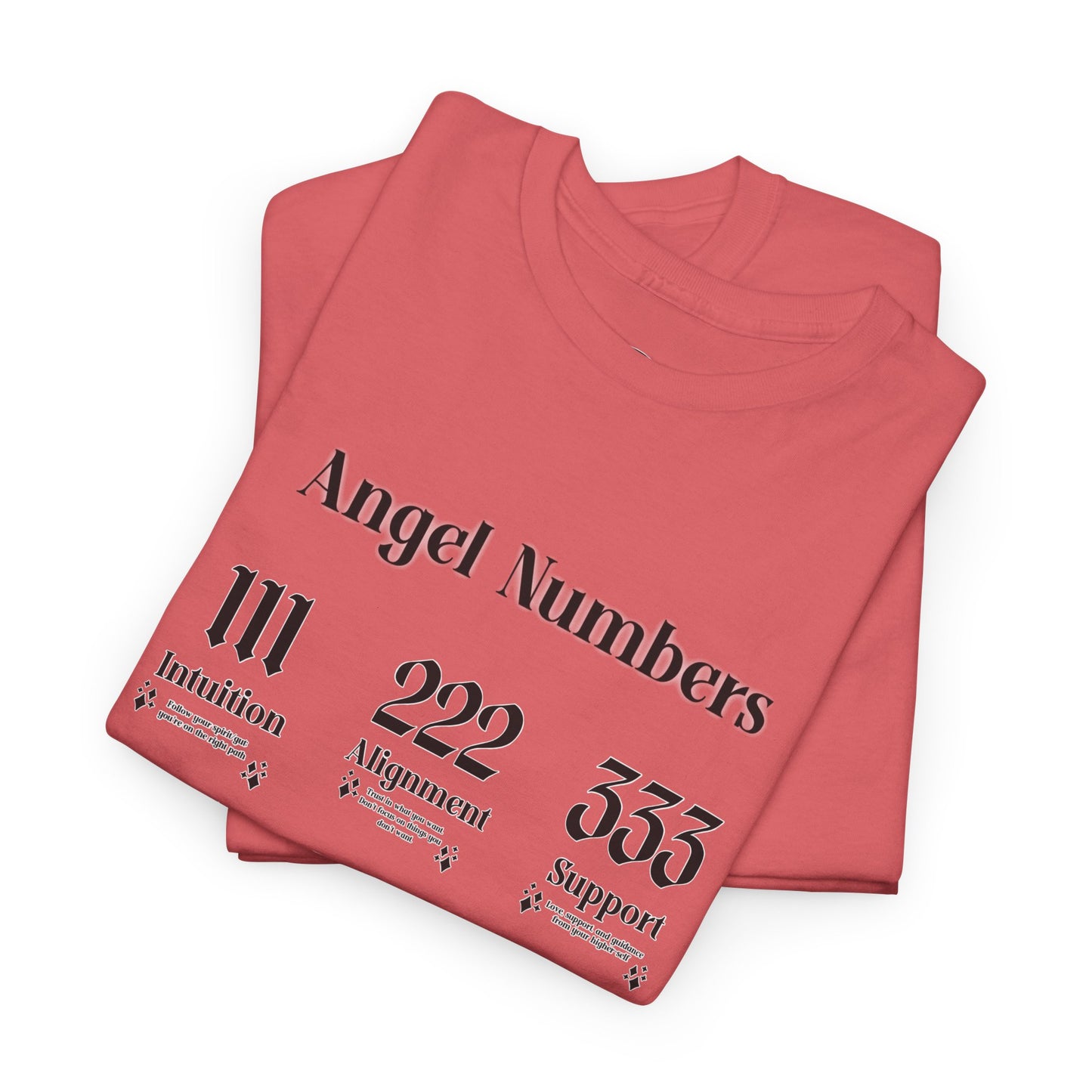 Angel Numbers - ALL BLK Heavy Cotton T-Shirt