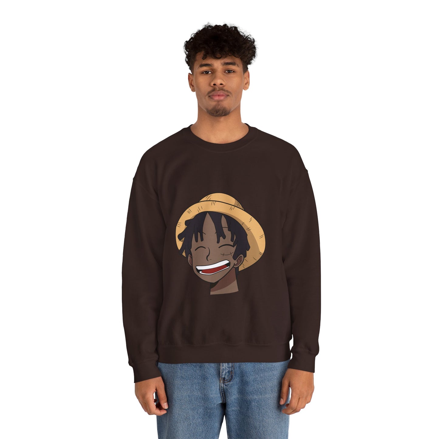 Black Luffy Crewneck Sweatshirt Heavy Blend™