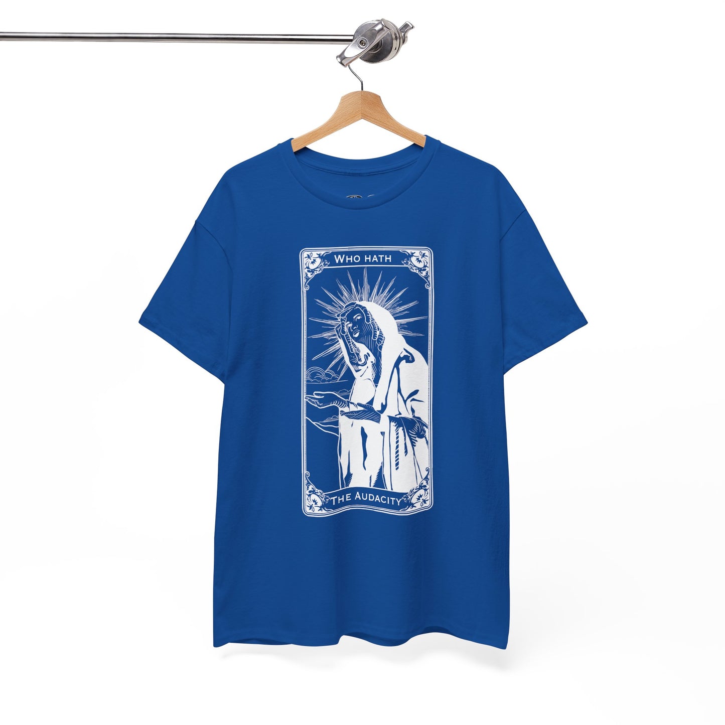 The Audacity Tarot Card 100% Cotton Tee x WHT