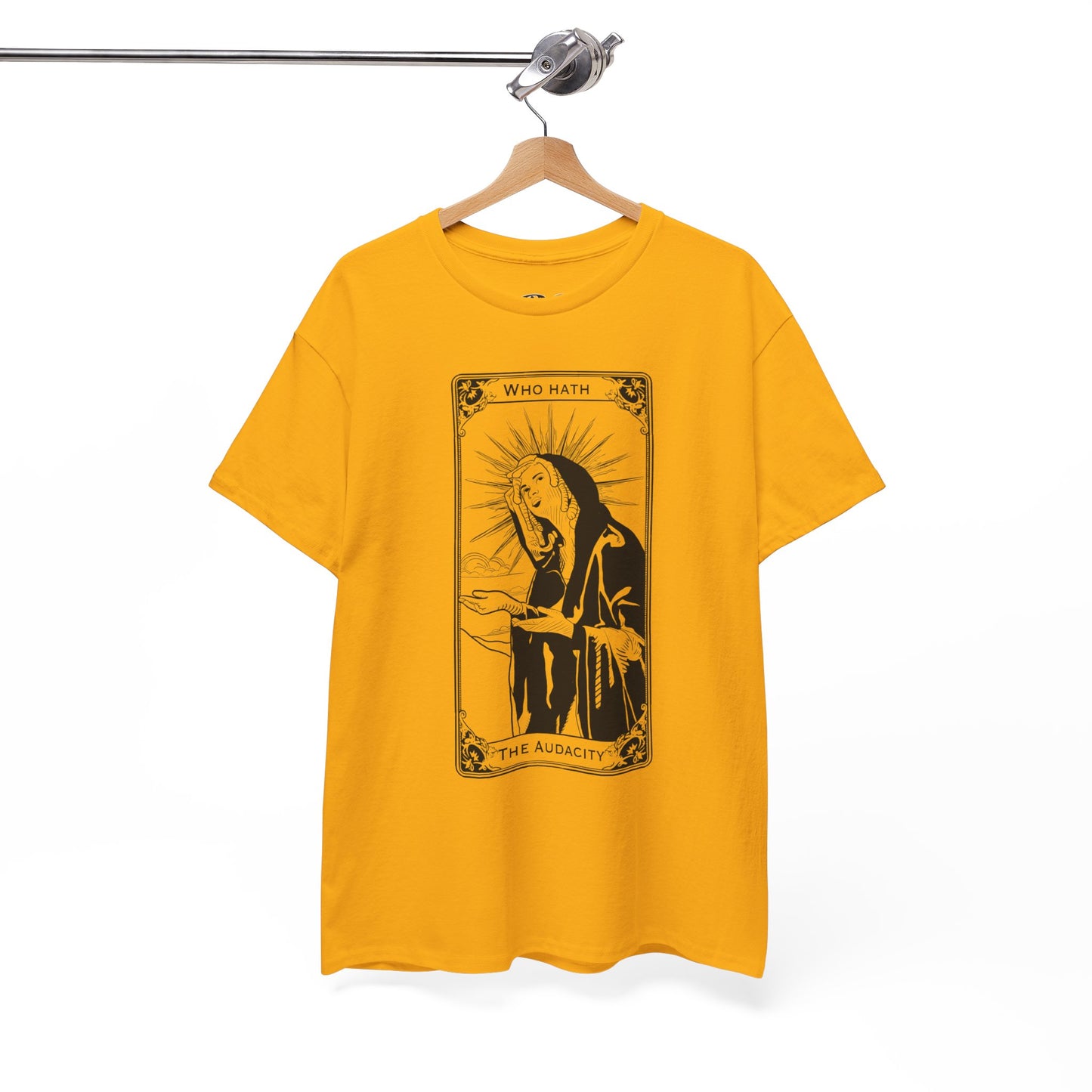 The Audacity Tarot Card 100% Cotton Tee x BLK