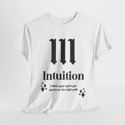 111 Intuition T-Shirt Angel Numbers x BLK