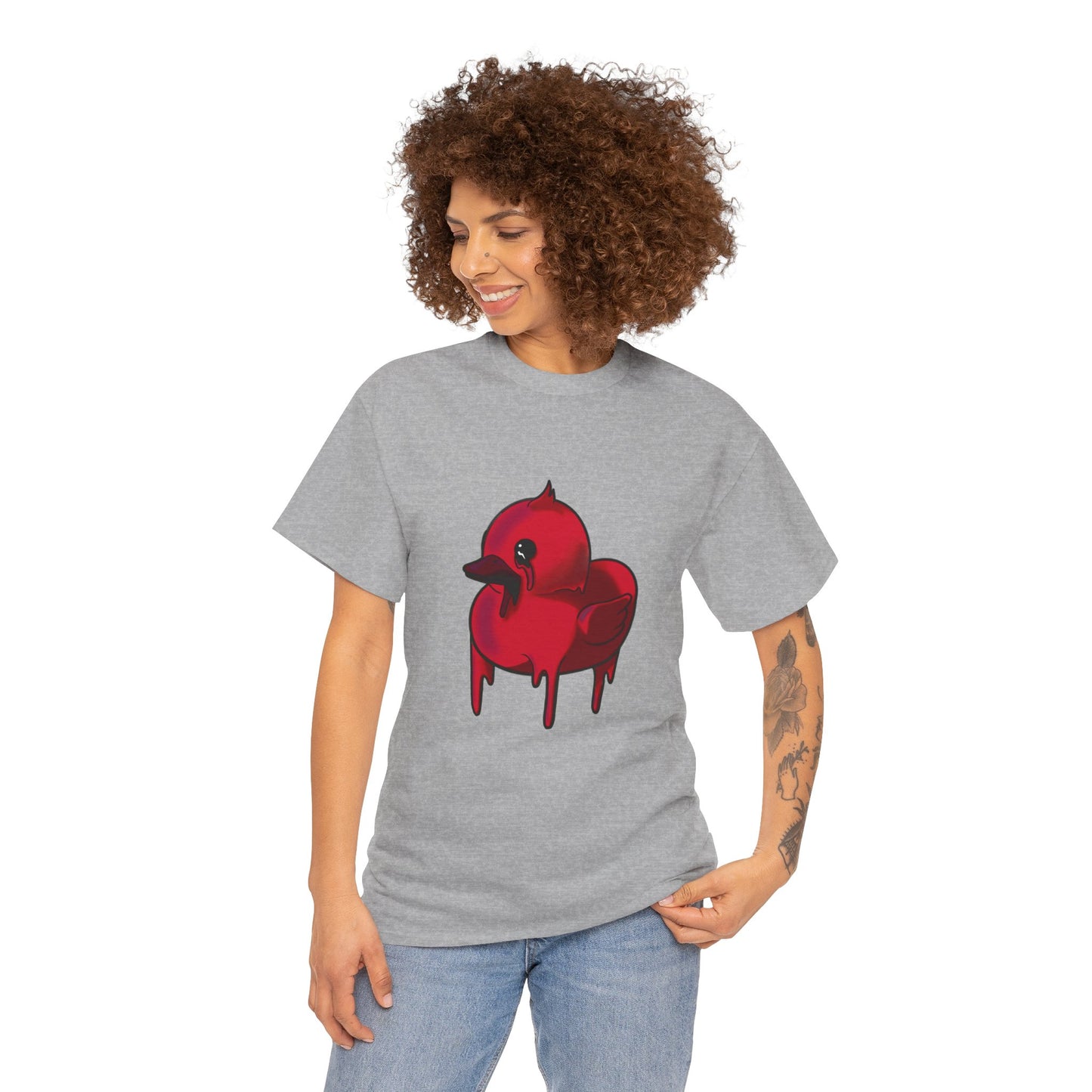 Red Suede Duck Sawse Tee Heavy Cotton