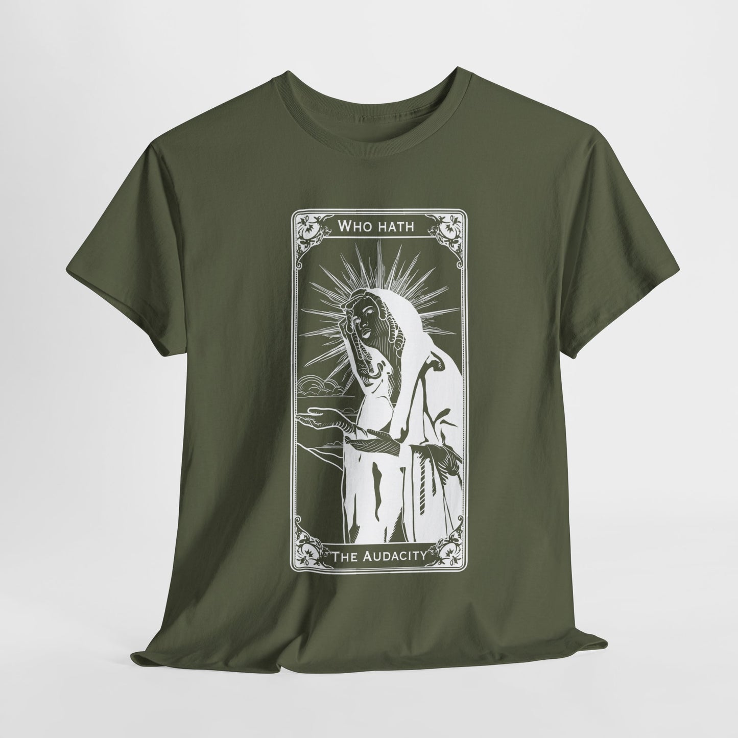 The Audacity Tarot Card 100% Cotton Tee x WHT