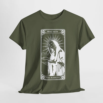 The Audacity Tarot Card 100% Cotton Tee x WHT