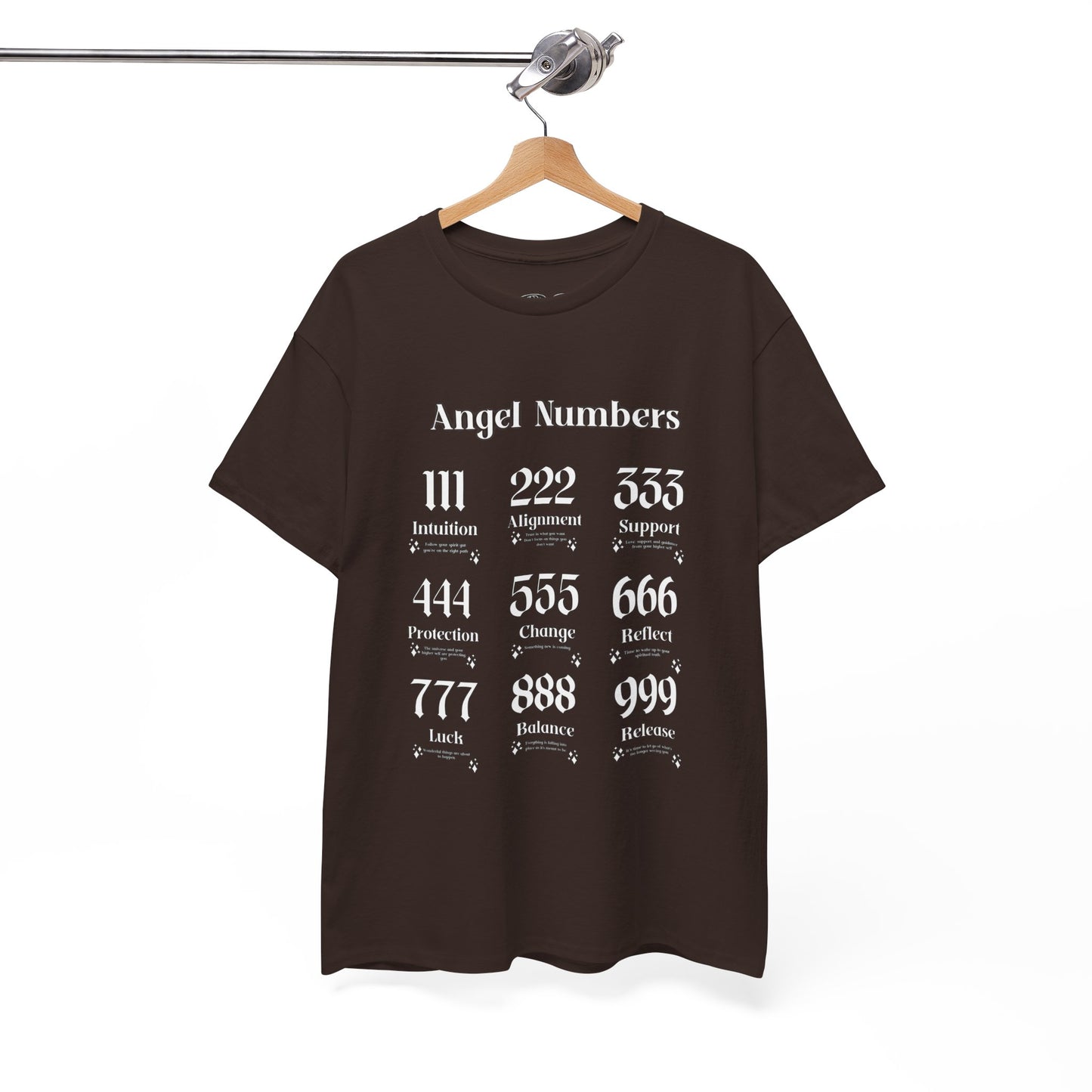 Angel Numbers - ALL WHT Heavy Cotton T-Shirt