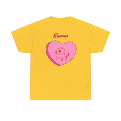Conversation Heart Duck Sawse Logo Tee Heavy Cotton 05