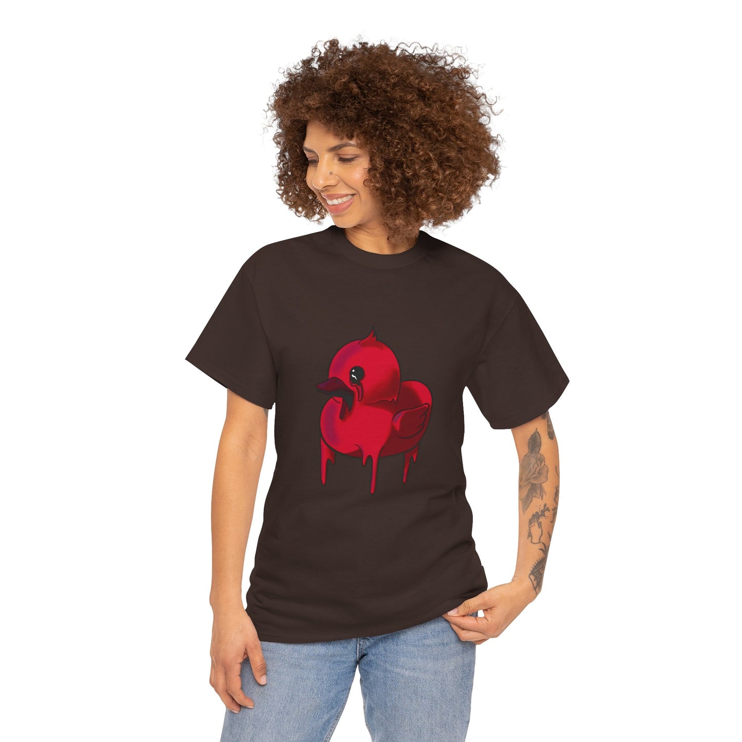 Red Suede Duck Sawse Tee Heavy Cotton