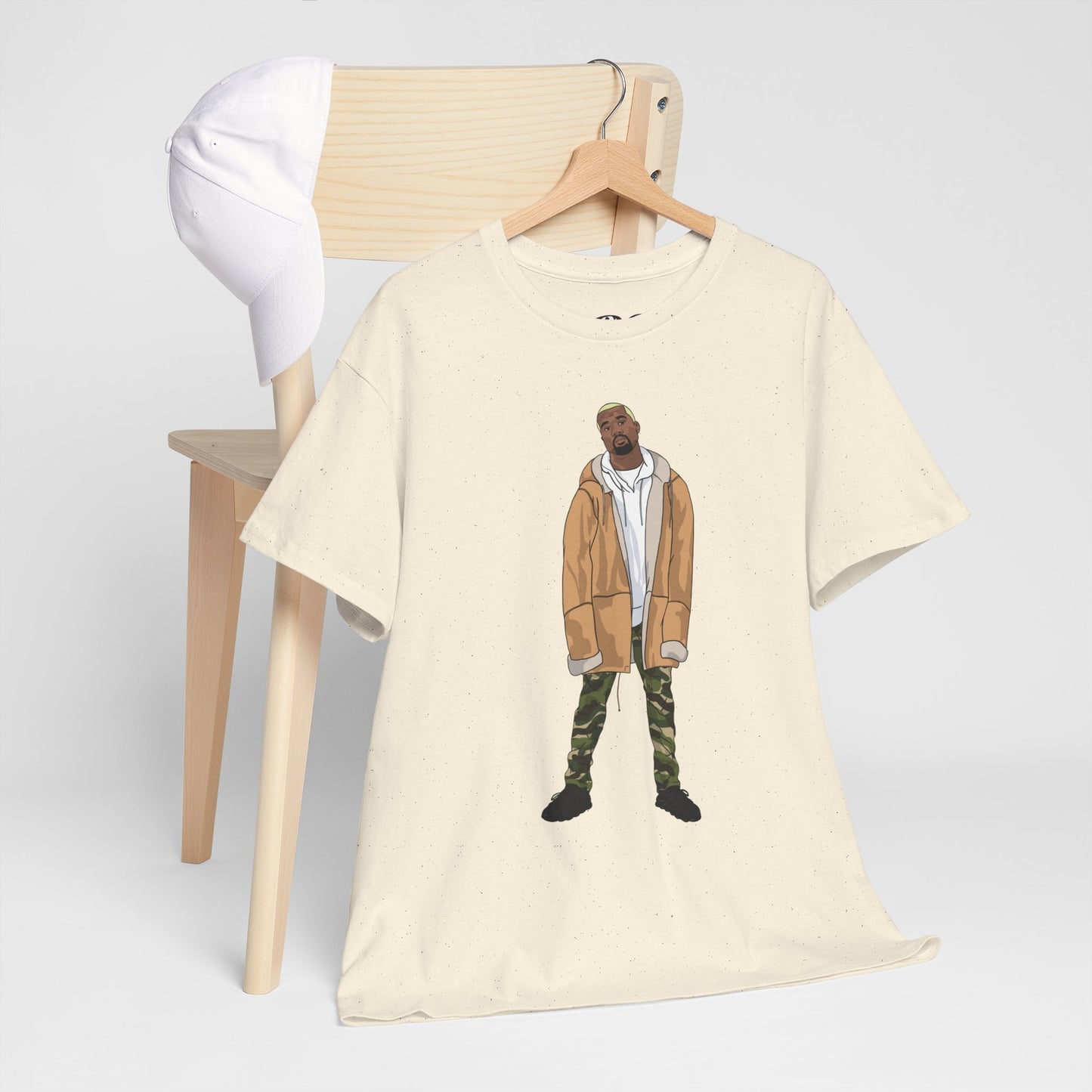 Blonde Ye 450 Cloud Black Tee Heavy Cotton