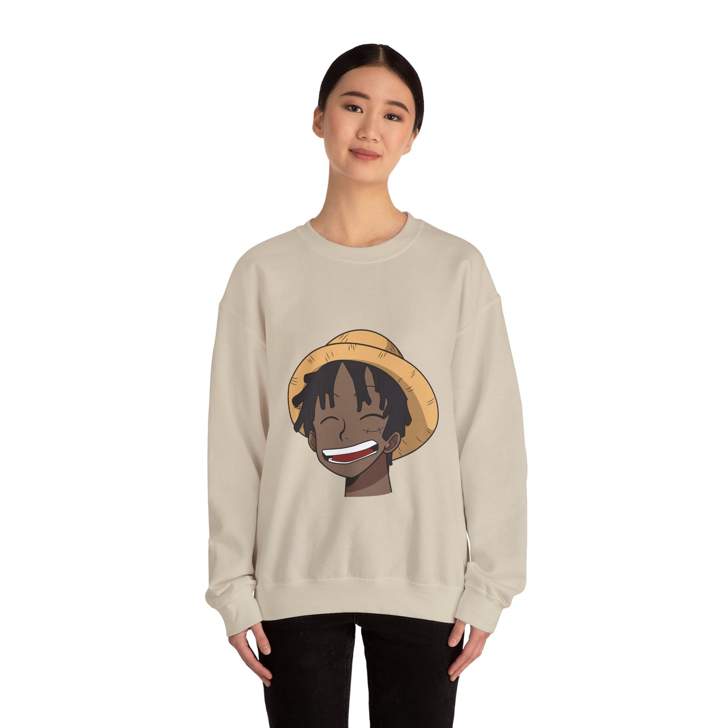 Black Luffy Crewneck Sweatshirt Heavy Blend™
