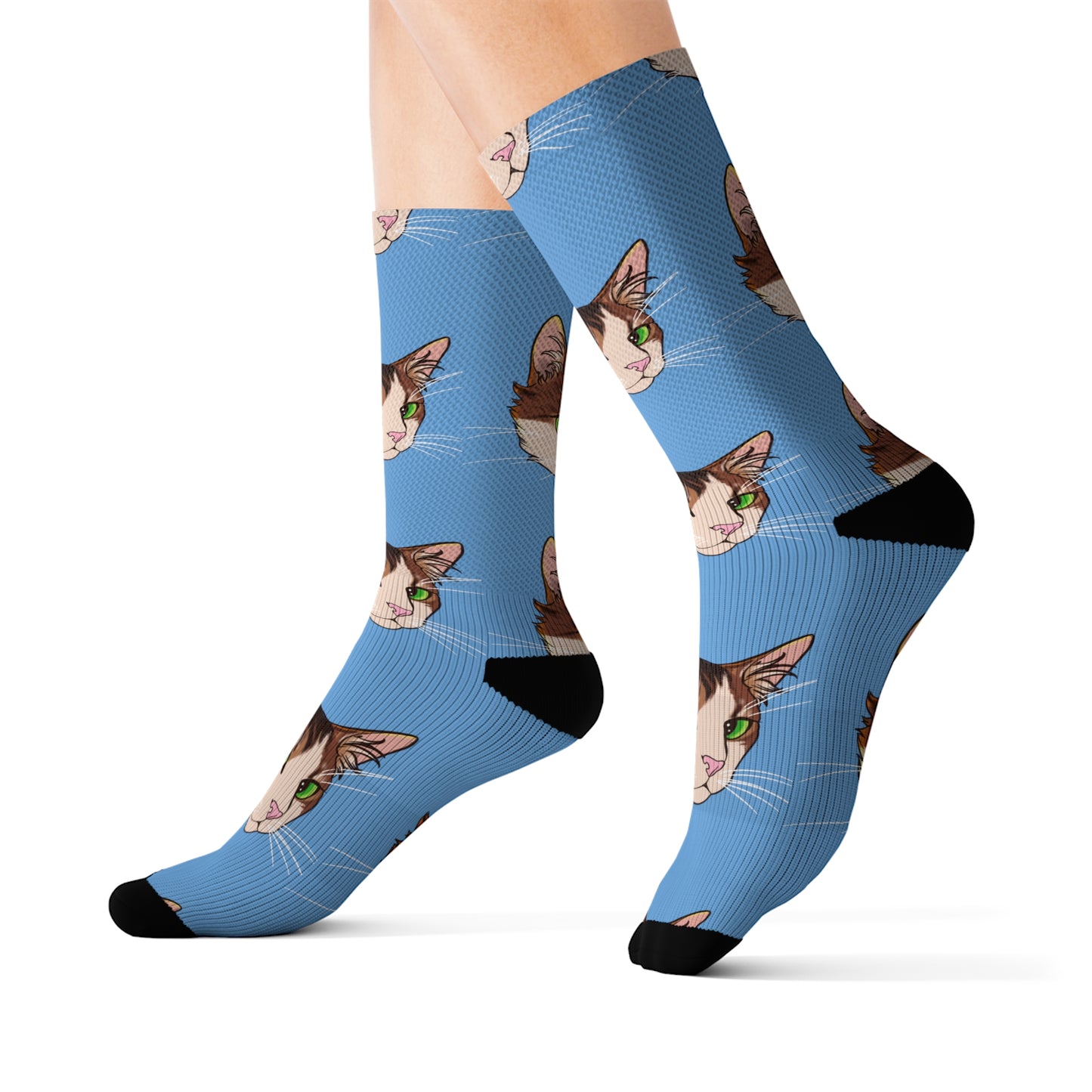 Kitty Cat  Sublimation Socks