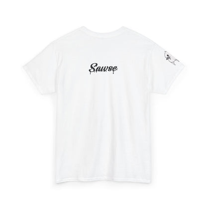 Human Being Shipping Label 100% Cotton Tee x BLK