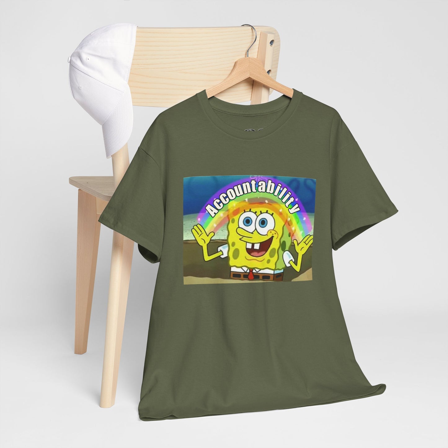 Sponge Bob Accountability Tee Heavy Cotton