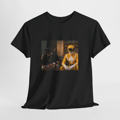 Friday x Black & Yellow Ranger T-Shirt — Retro Power Rangers Design