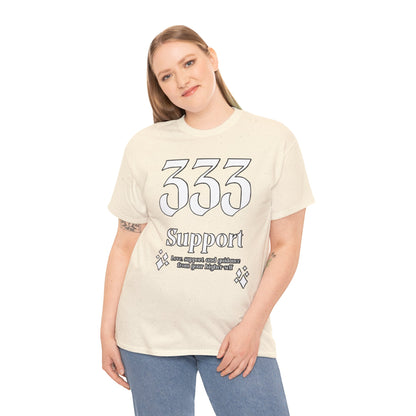 333 Support T-Shirt Angel Numbers x WHT