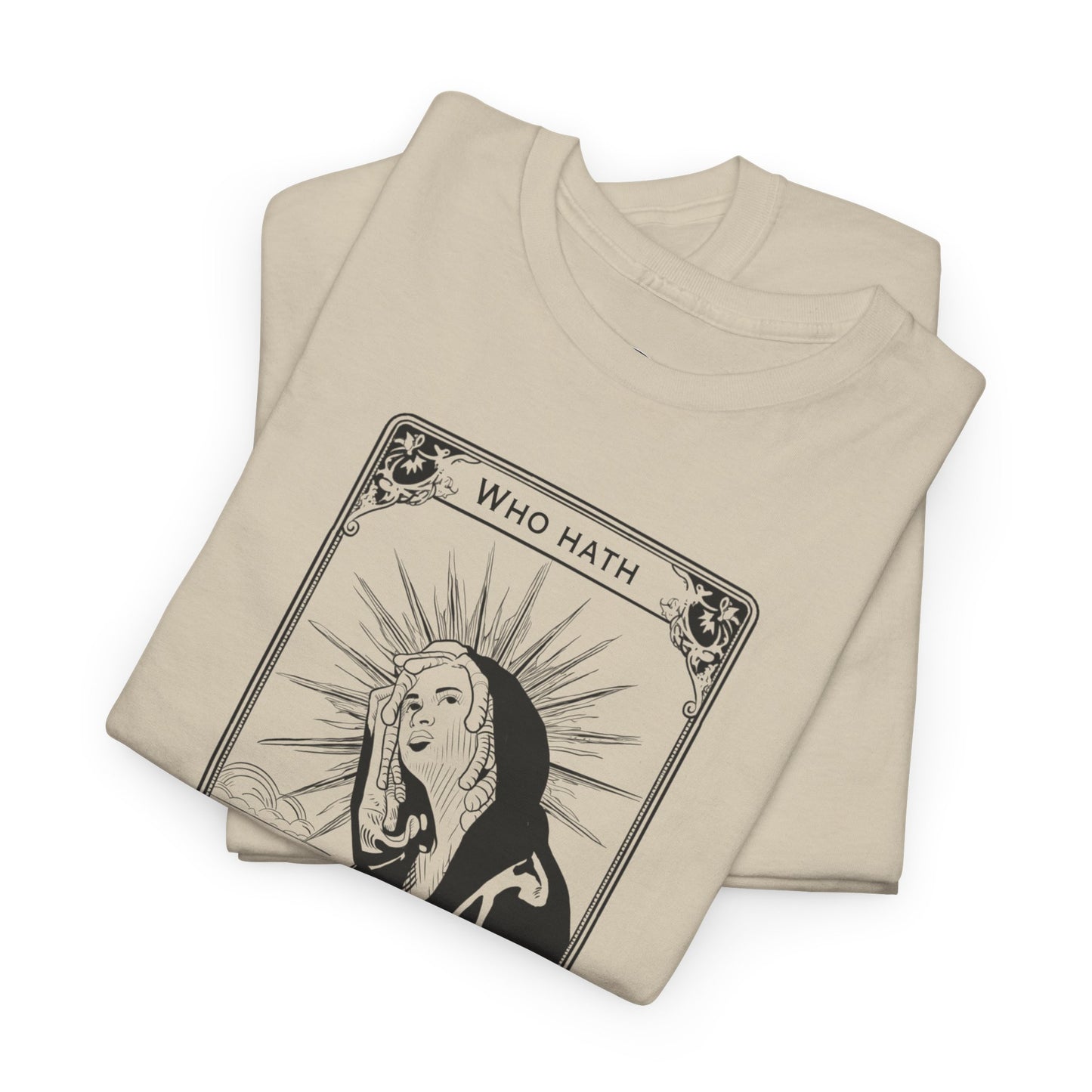 The Audacity Tarot Card 100% Cotton Tee x BLK