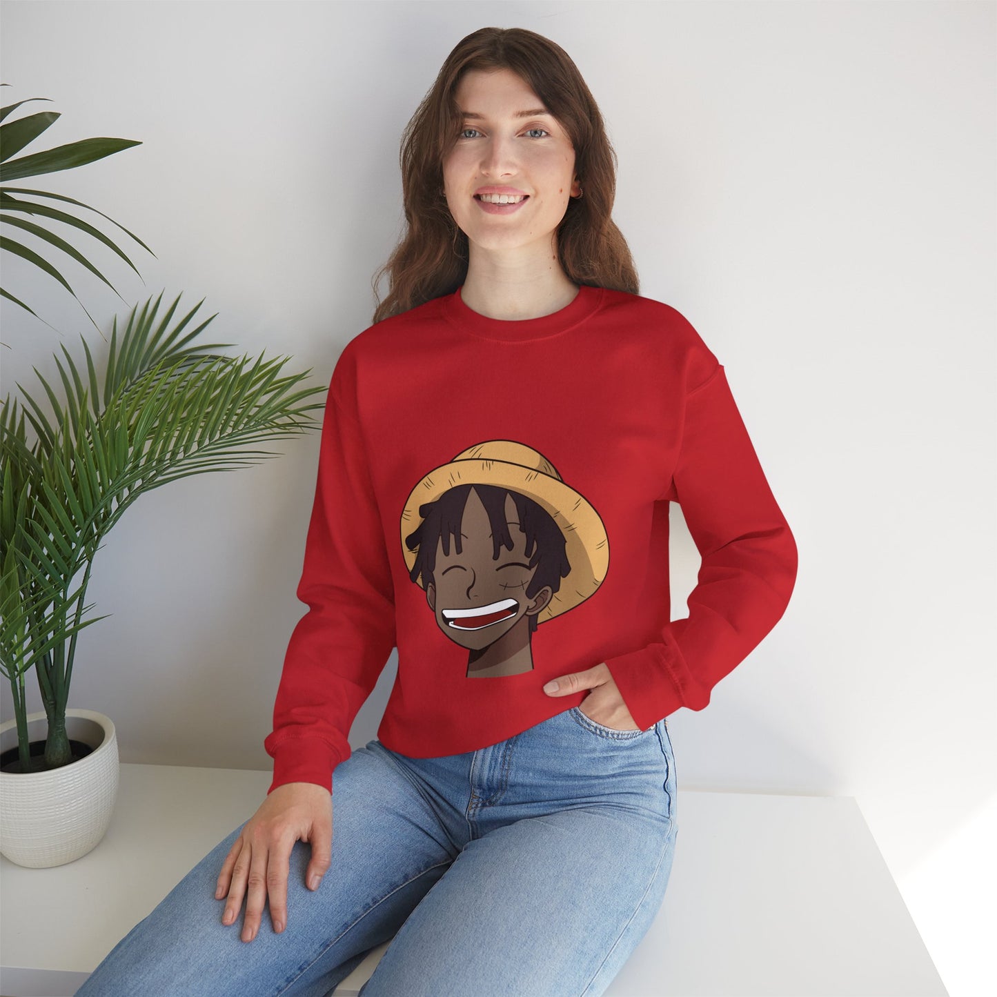 Black Luffy Crewneck Sweatshirt Heavy Blend™