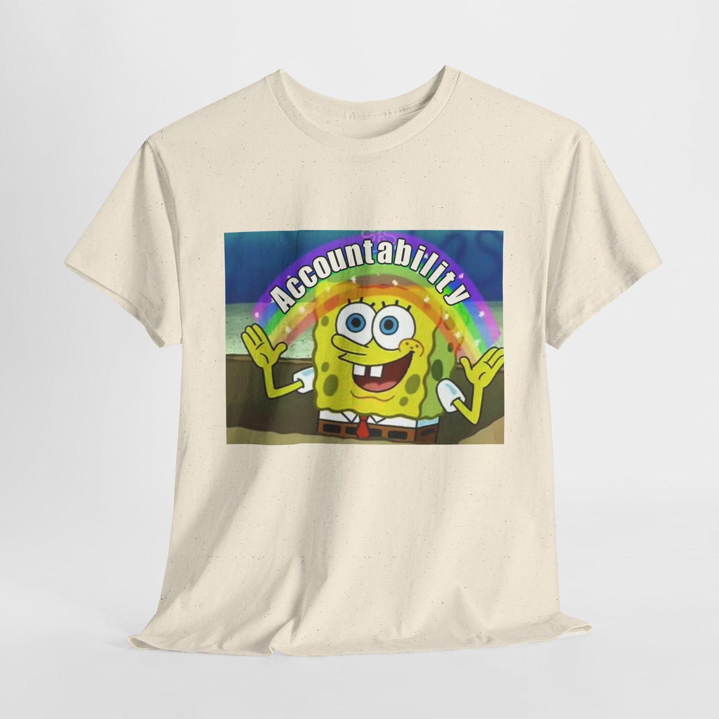 Sponge Bob Accountability Tee Heavy Cotton