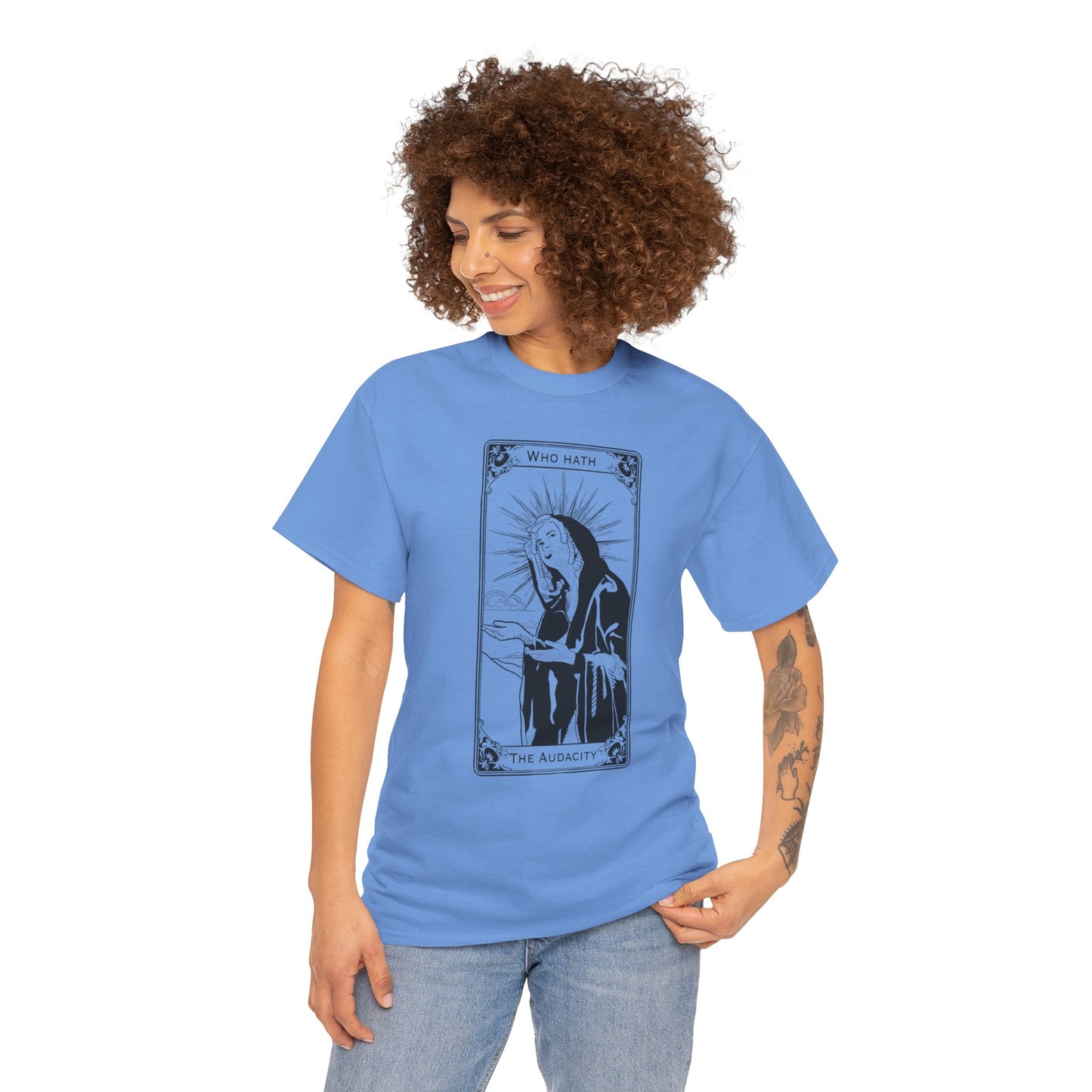 The Audacity Tarot Card 100% Cotton Tee x BLK